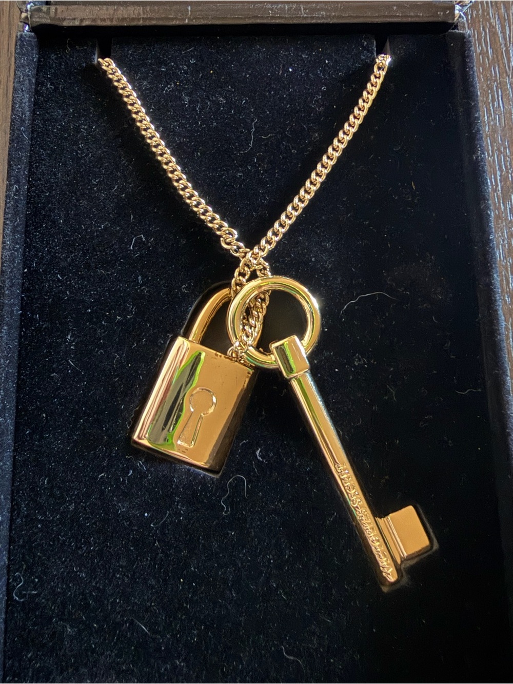 Victoria's Secret Scandalous Lock & Key Pendant Necklace.